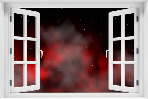 Fototapeta Naklejka Na Ścianę Okno 3D - Dark Red vector texture with beautiful stars. Blur decorative design in simple style with stars. Pattern for new year ad, booklets.