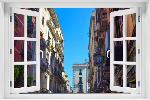 Fototapeta Naklejka Na Ścianę Okno 3D - スペイン　バルセロナの街並み