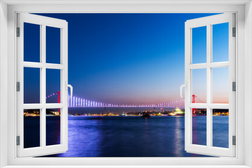 Fototapeta Naklejka Na Ścianę Okno 3D - Bosphorus Bridge in Istanbul, Turkey.