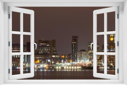 Fototapeta Naklejka Na Ścianę Okno 3D - Liverpool skyline 