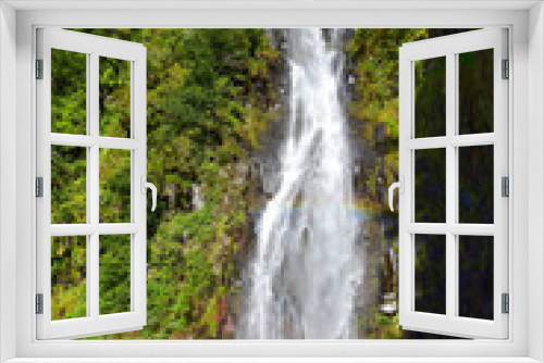 Fototapeta Naklejka Na Ścianę Okno 3D - The Risco waterfall. Madeira, Portugal.