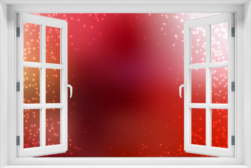 Light Red vector layout with cosmic stars. Shining illustration with sky stars on abstract template. Pattern for astronomy websites.