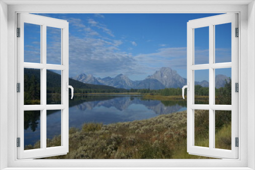 Fototapeta Naklejka Na Ścianę Okno 3D - Grand Tetons