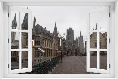 Fototapeta Naklejka Na Ścianę Okno 3D - Ghent City