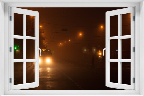 Fototapeta Naklejka Na Ścianę Okno 3D - 
Night fog