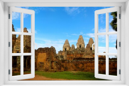 Fototapeta Naklejka Na Ścianę Okno 3D - bayon temple cambodia