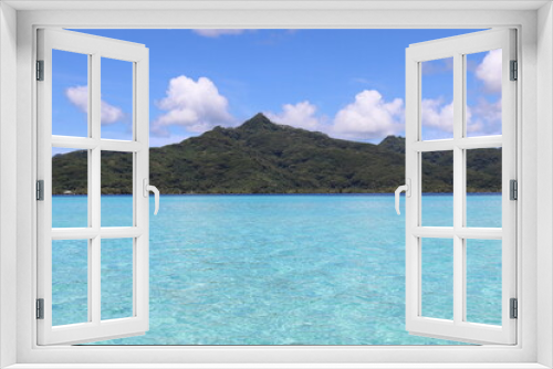 Fototapeta Naklejka Na Ścianę Okno 3D - Lagon turquoise de Taha'a, Polynésie française