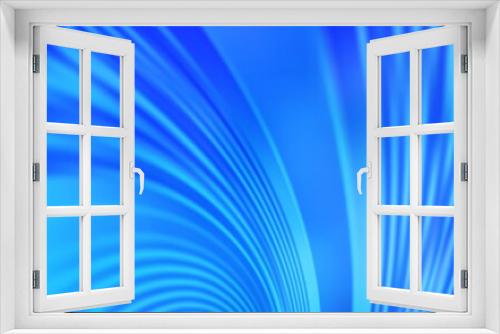 Fototapeta Naklejka Na Ścianę Okno 3D - Light BLUE vector background with wry lines. Colorful illustration in abstract style with gradient. Colorful wave pattern for your design.