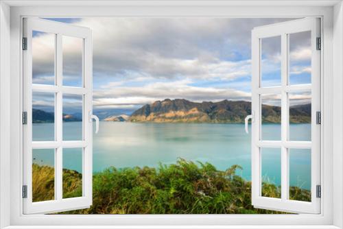 Fototapeta Naklejka Na Ścianę Okno 3D - New Zealand lakes