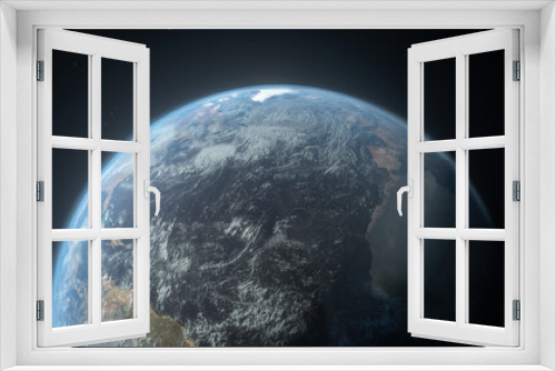 Fototapeta Naklejka Na Ścianę Okno 3D - 4K Huge Planet Earth Science Realistic Render