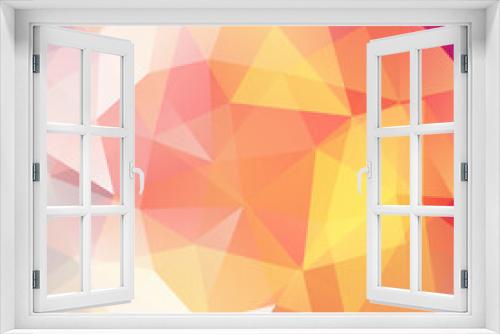 Background of yellow, orange, pink geometric shapes. Mosaic pattern. Vector EPS 10. Vector illustration