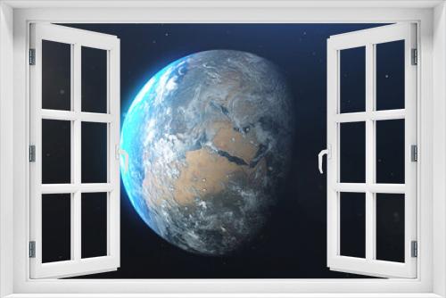 Fototapeta Naklejka Na Ścianę Okno 3D - Planet earth from space Beautiful world skyline.