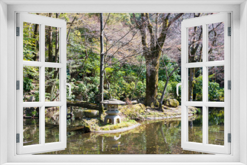 Fototapeta Naklejka Na Ścianę Okno 3D - Gifu Park in Gifu, Japan. The Park was opened in 1887.