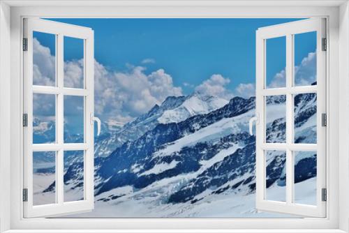 Fototapeta Naklejka Na Ścianę Okno 3D - Bergwelt am Jungfraujoch, Berner Oberland, Schweiz