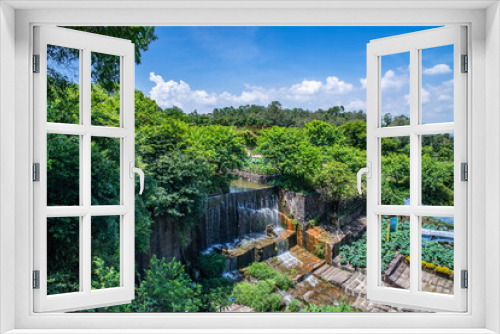 Fototapeta Naklejka Na Ścianę Okno 3D - Lotus Pond, Lianhuashan Park, Panyu, Guangzhou, China