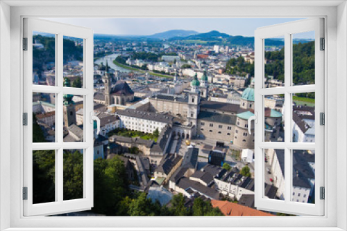 Fototapeta Naklejka Na Ścianę Okno 3D - Österreich, Stadt Salzburg, Stadtansicht