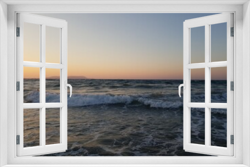 Fototapeta Naklejka Na Ścianę Okno 3D - sunset by the sea