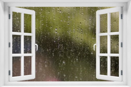 Fototapeta Naklejka Na Ścianę Okno 3D - Drops of rain on the window. Copy space.