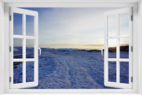Fototapeta Naklejka Na Ścianę Okno 3D - snow plain 