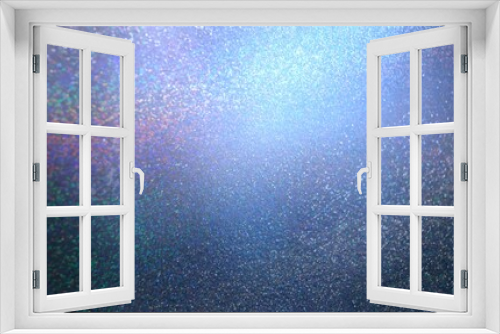 Fototapeta Naklejka Na Ścianę Okno 3D - Glitter hologram on dark blue abstract background. Sparkles glitz texture. 