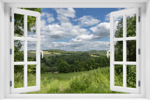 Fototapeta Naklejka Na Ścianę Okno 3D - Landschaft Hügel