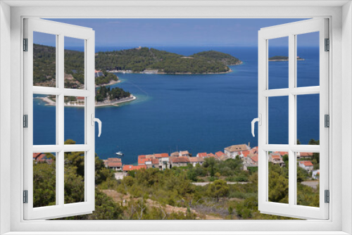 Fototapeta Naklejka Na Ścianę Okno 3D - THE TOWN OF VIS IN THE ADRIATIC SEA IN CROATIA.