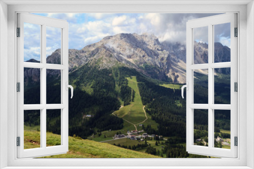 Fototapeta Naklejka Na Ścianę Okno 3D - Passo Costalunga e Monte Latemar