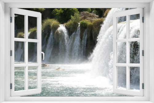 Fototapeta Naklejka Na Ścianę Okno 3D - Waterfalls