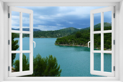 Fototapeta Naklejka Na Ścianę Okno 3D - The Bimont lake near Aix en Provence, France