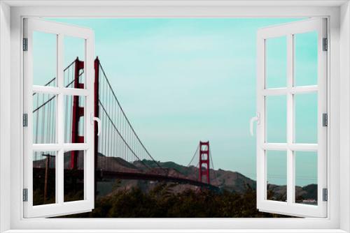 Fototapeta Naklejka Na Ścianę Okno 3D - golden gate bridge 