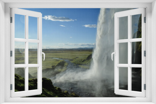 Fototapeta Naklejka Na Ścianę Okno 3D - Iceland waterfall