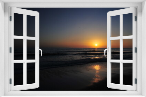 Fototapeta Naklejka Na Ścianę Okno 3D - Sunset at El Palmar, Costa de la Luz, Vejer de la Frontera, Andalusia