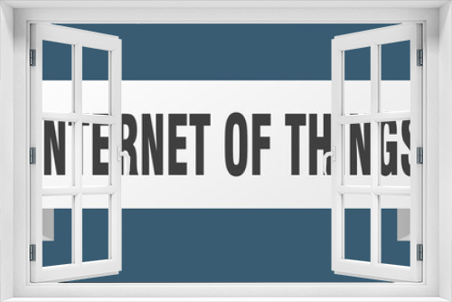internet of things ribbon. internet of things paper band banner sign