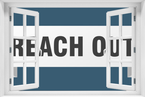 reach out ribbon. reach out paper band banner sign