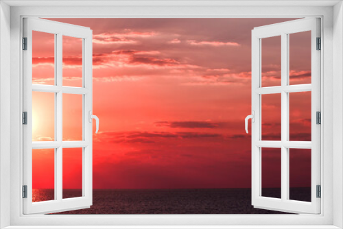 Fototapeta Naklejka Na Ścianę Okno 3D - Fantastic and wonderful Caribbean sea sun set.