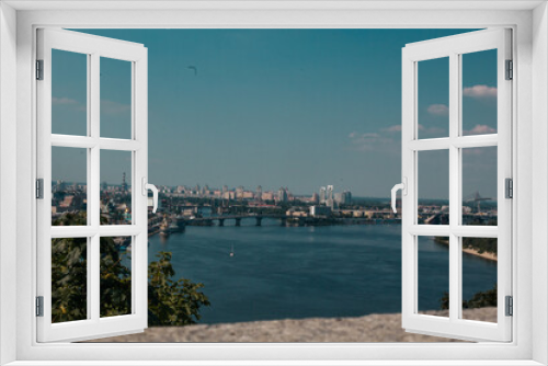 Fototapeta Naklejka Na Ścianę Okno 3D - City view