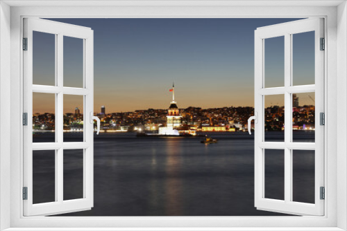 Fototapeta Naklejka Na Ścianę Okno 3D - Maidens Tower in Istanbul, Turkey