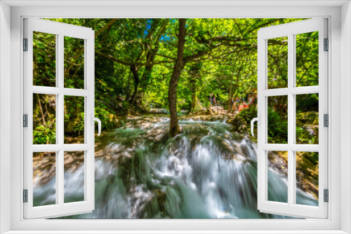 Fototapeta Naklejka Na Ścianę Okno 3D - Turgut waterfall in Marmaris Town of Turkey