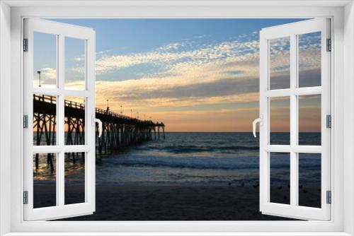 Fototapeta Naklejka Na Ścianę Okno 3D - Early Morning at Kure beach Pier, NC