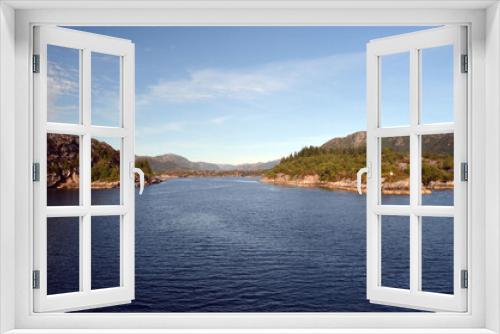 Fototapeta Naklejka Na Ścianę Okno 3D - Sognefjord, Norway, Scandinavia. View from the board of Flam - Bergen ferry.