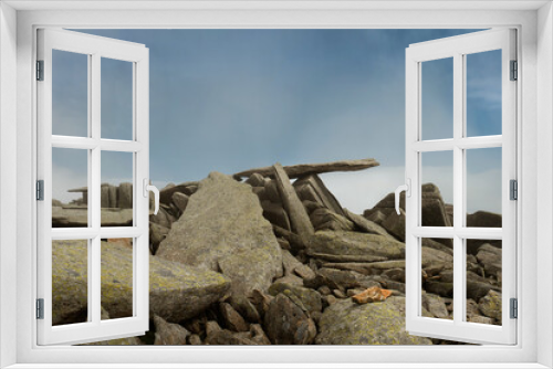 Fototapeta Naklejka Na Ścianę Okno 3D - Rocky formations of Glyder Fach, Snowdonia 