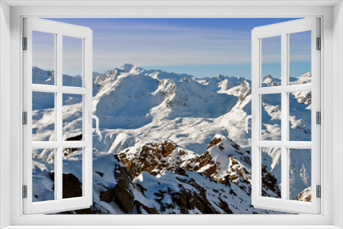 Fototapeta Naklejka Na Ścianę Okno 3D - Hochgurgl Obergurgl Otztal ski resort in the Western Tyrol Austrian Alps Austria