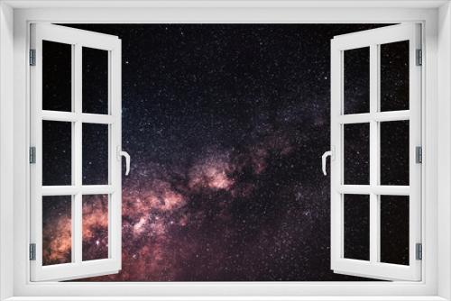 Fototapeta Naklejka Na Ścianę Okno 3D - Via lattea con cielo notturno