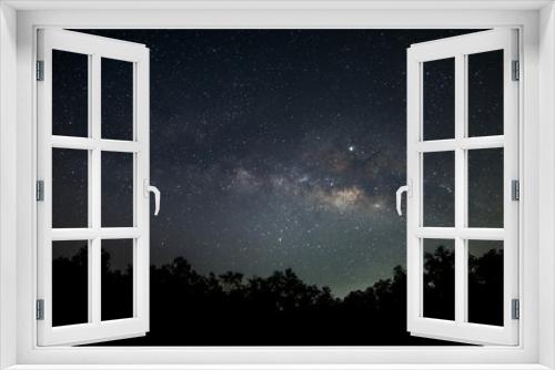 Fototapeta Naklejka Na Ścianę Okno 3D - starry night sky with stars and milky way