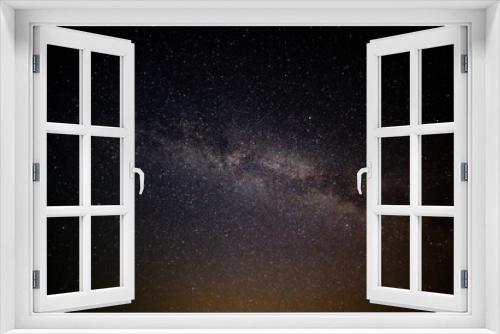 Fototapeta Naklejka Na Ścianę Okno 3D - Milchstraße am Himmel bei Nacht in guter Auflösung. Geeignet für Himmel Austausch oder Hintergrund