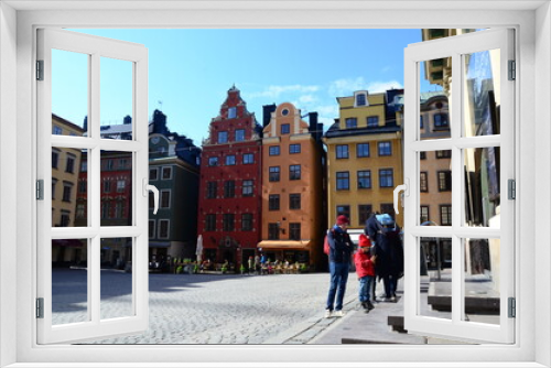 Fototapeta Naklejka Na Ścianę Okno 3D - Building landmark in Stockholm, Sweden