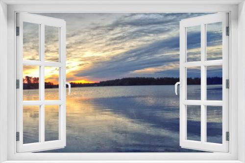 Fototapeta Naklejka Na Ścianę Okno 3D - Sunrise over Marys Pond