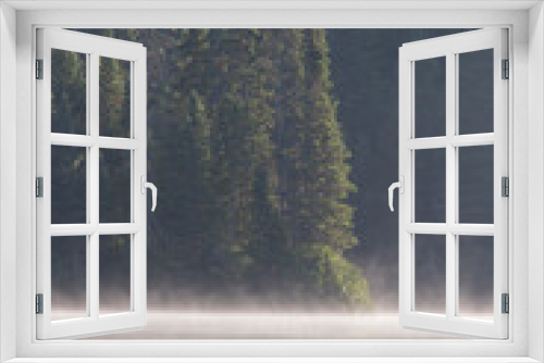 Fototapeta Naklejka Na Ścianę Okno 3D - Misty Morning  in Mont Tremblant National Park-Canada