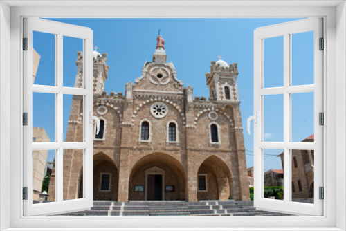 Fototapeta Naklejka Na Ścianę Okno 3D - Saint Joseph cathedral in Batroun Lebanon