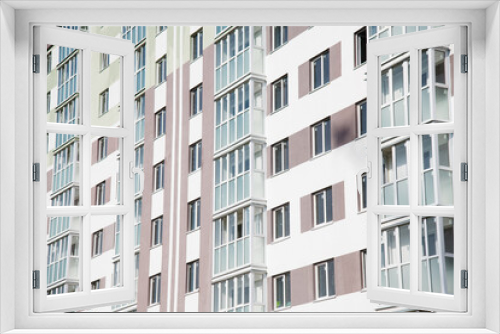 Fototapeta Naklejka Na Ścianę Okno 3D - Brand new apartment building